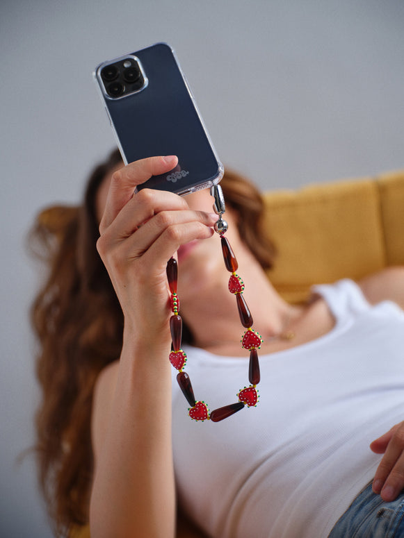 Western Heart Wristlet | Red Agate