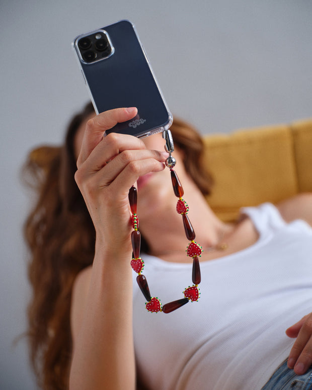 Western Heart Wristlet | Red Agate