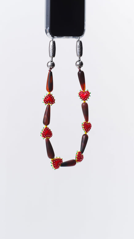 Western Heart Wristlet | Red Agate