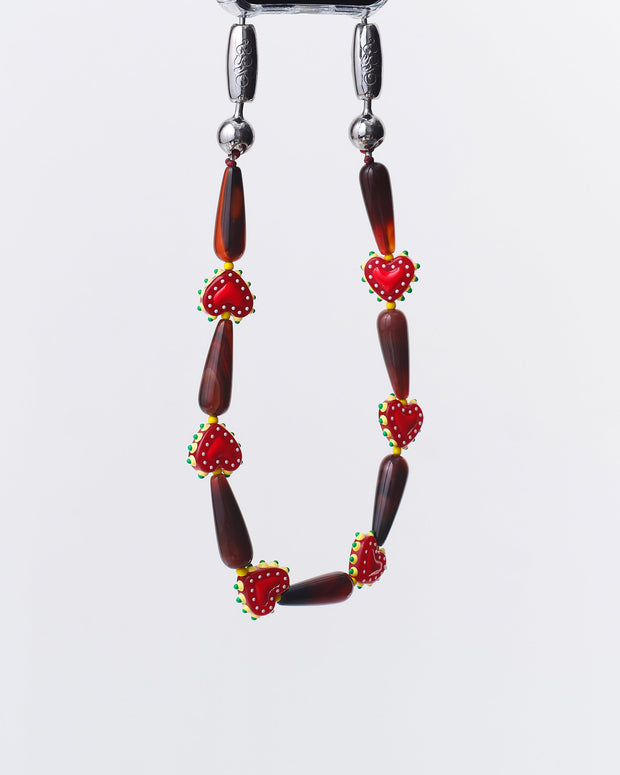 Western Heart Wristlet | Red Agate