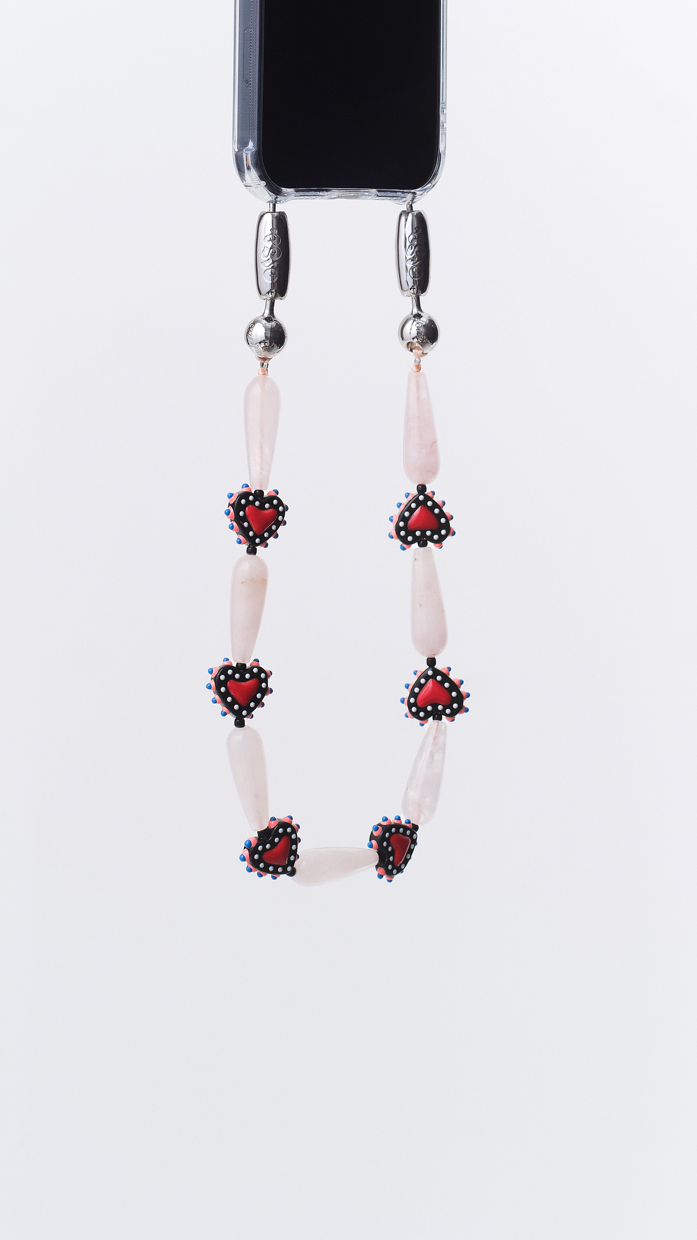 Western Heart Wristlet | Rose Quartz