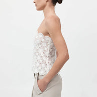 St. Agni Doily Top White