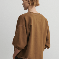 Rachel Comey Fond Sweatshirt in Bronze, Shop Travel Sweatshirt, Chic designer lounge apparel 