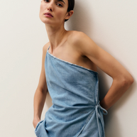 Closed Denim Wrap Top 