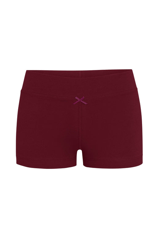 Rat Boi Lounge Bike Shorts in Bordeaux - Red bike shorts - Cotton Bike Shorts - 3inch bike shorts 