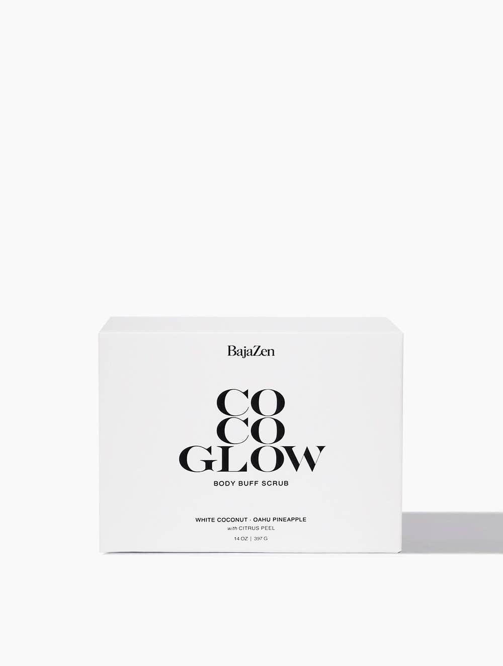 Baja Zen Coco Glow Body Scrub Body Buff, Salt Scrub 