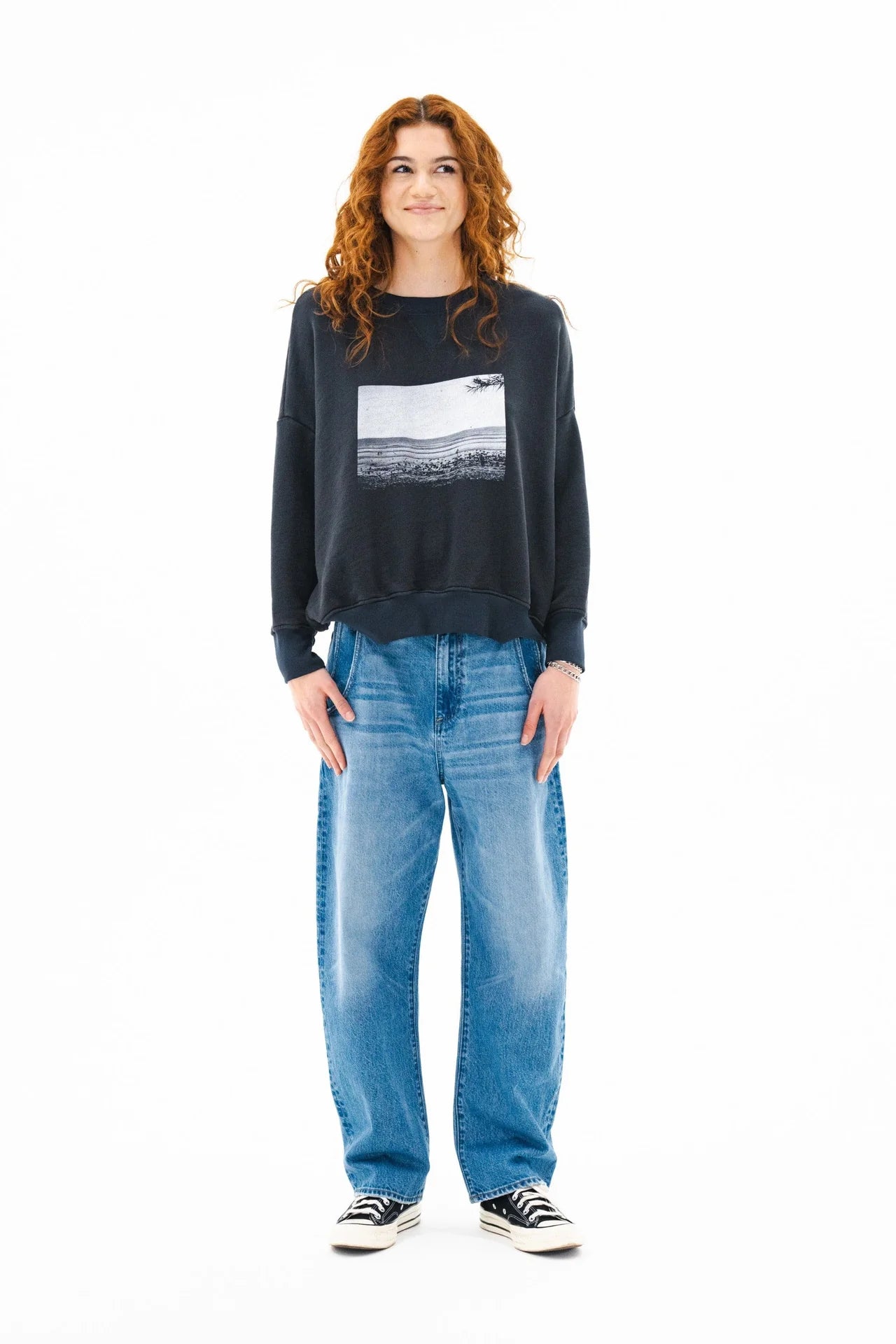 Oversized Sweatshirt | Heidi Print