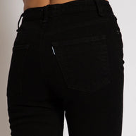 Crop Wide Leg | Black Resin