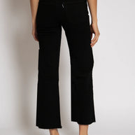 Crop Wide Leg | Black Resin