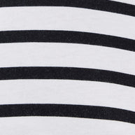 Cropped Long Sleeve Tee Stripe | White Thin Stripe