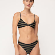 Mikoh Aster Striped Bikini Top