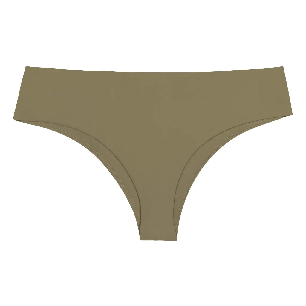 Mikoh Swimwear Bondi 2 Bottom in Latte - Middies bikini bottoms