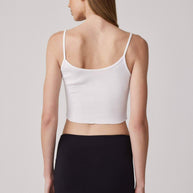 Clyque - Lauren tank white - spaghetti strap tank top - crop tank top 