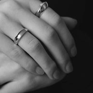 Crescent Ring Gold - Maslo Jewelry - Stacking Gold Rings - Nordic Gold Rings - Simple Gold Rings - Contemporary Womens Jewelry - Gift Ideas 