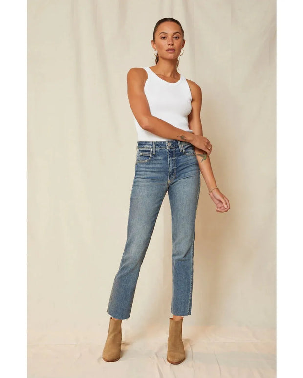 Chloe Crop Raw Hem - Room Eight - AMO
