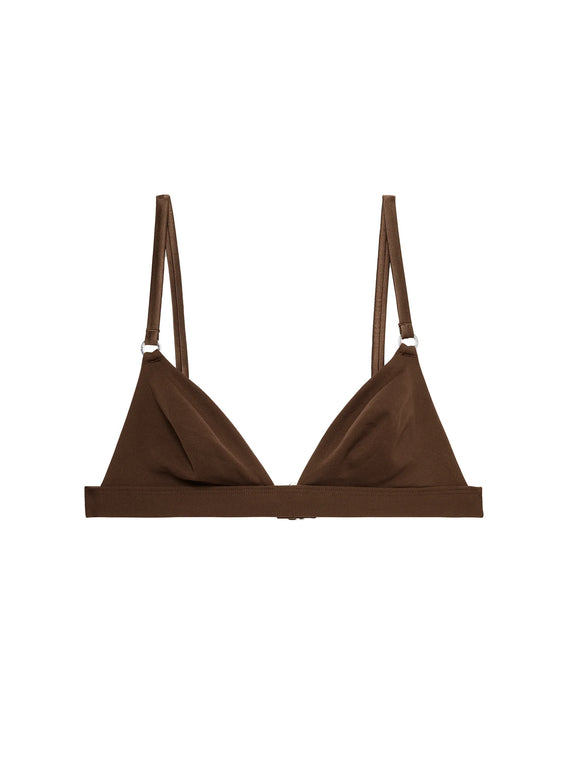 Fleur du Mal Le Stretch Micro triangle bralette 
