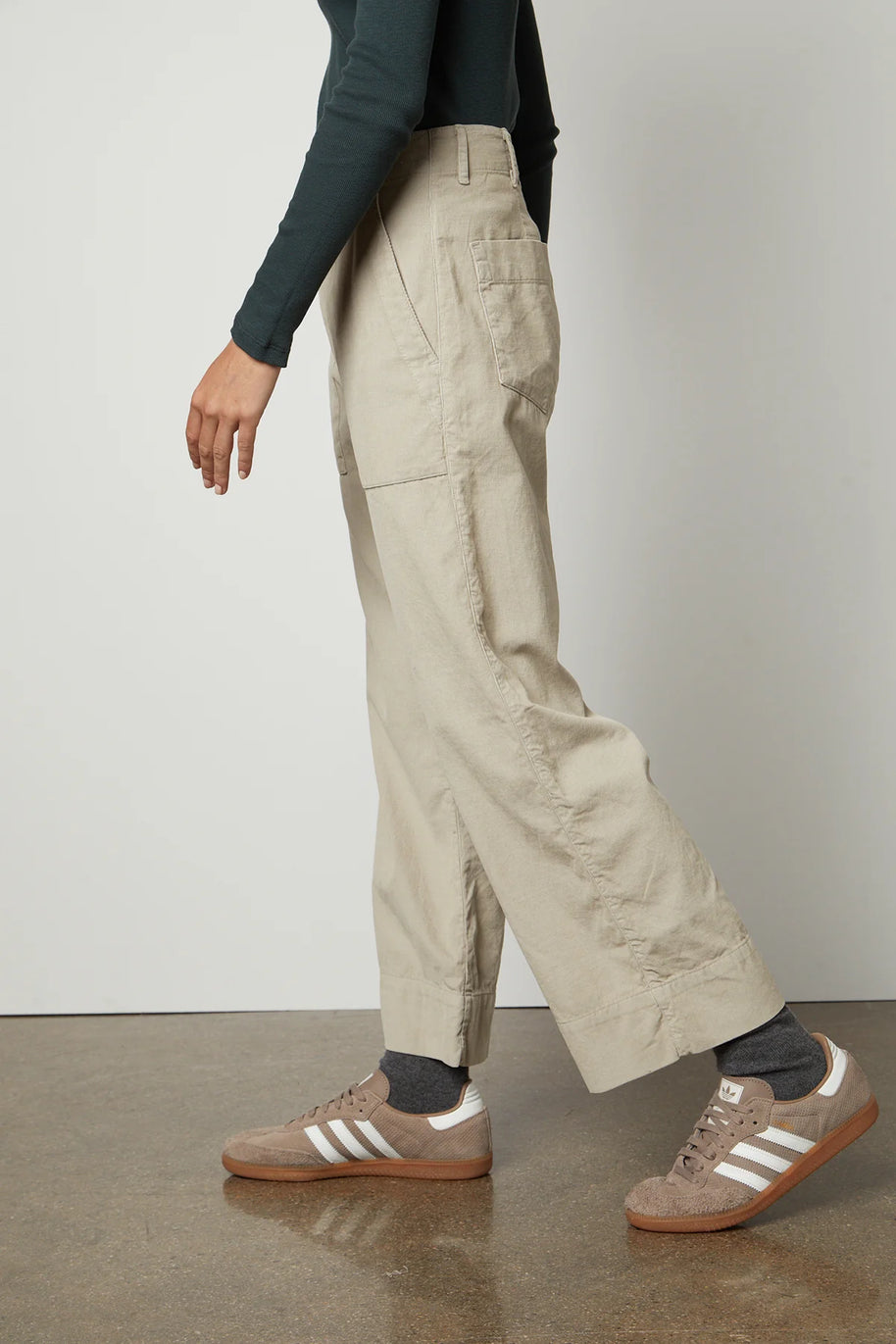 velvet vera pan - Vera Corduroy Wide Leg Pant - cropped - wide leg - utility pant - patch pockets - flattering silhouette pant