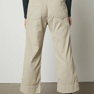 velvet vera pan - Vera Corduroy Wide Leg Pant - cropped - wide leg - utility pant - patch pockets - flattering silhouette pant