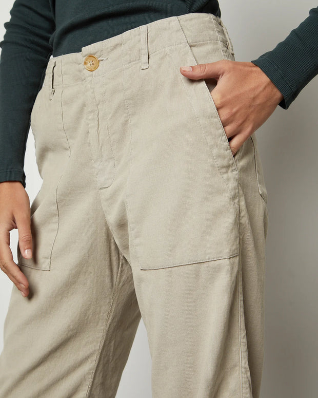 velvet vera pan - Vera Corduroy Wide Leg Pant - cropped - wide leg - utility pant - patch pockets - flattering silhouette pant