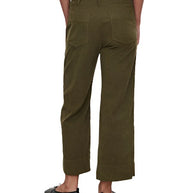 Vera Corduroy Pant in Aloe Velvet By Graham & Spencer - cotton corduroy pant - green corduroy pant
