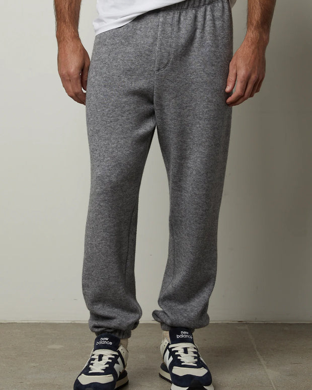 velvet by graham & spencer sweatpants heather gray - salinger mens sweatpants - double knit - cozy knit