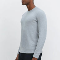Velvet by graham and Spencer- Tobias crew long sleeve mens shirt - waffle shirt 
