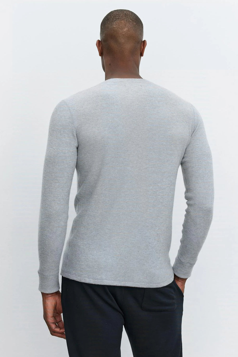 Velvet by graham and Spencer- Tobias crew long sleeve mens shirt - waffle shirt 