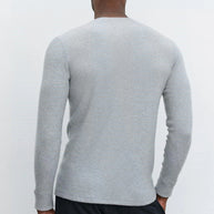 Velvet by graham and Spencer- Tobias crew long sleeve mens shirt - waffle shirt 