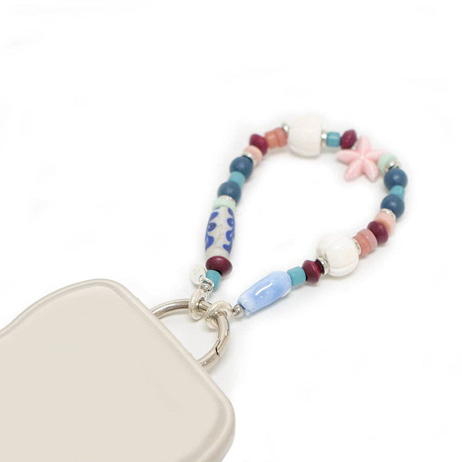 Bag Charm Keychain By Lilla in Ocean Blue