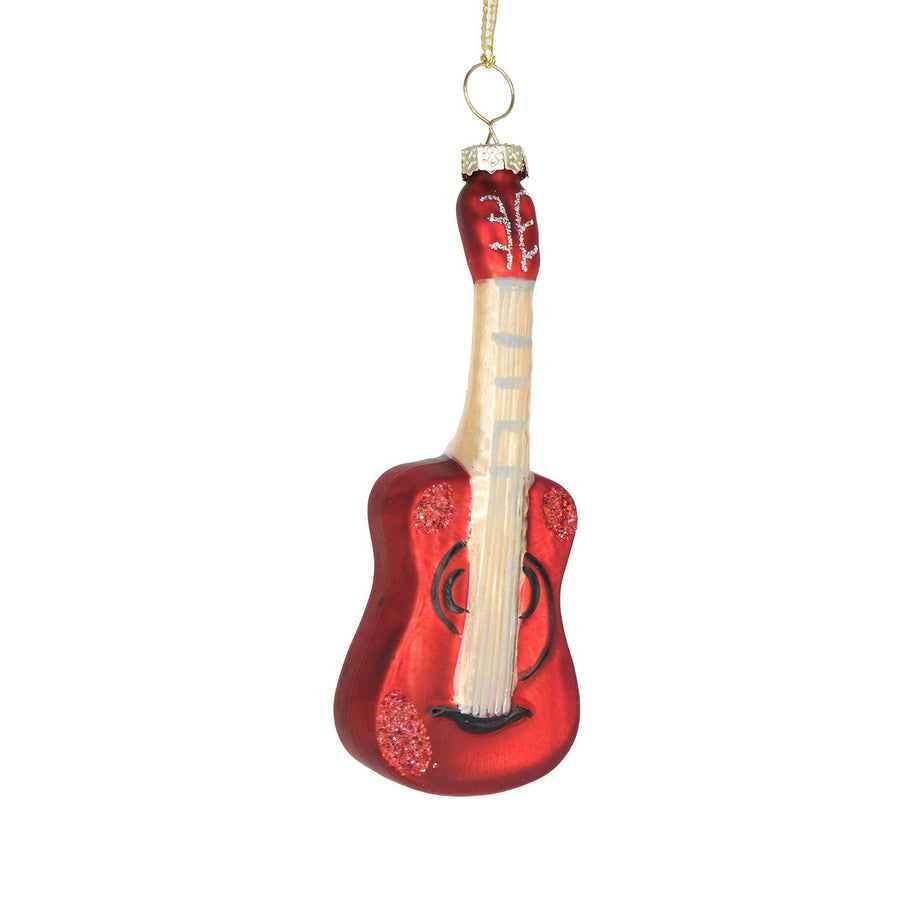 Christmas ornament glass rock guitar - Christmas gifts 