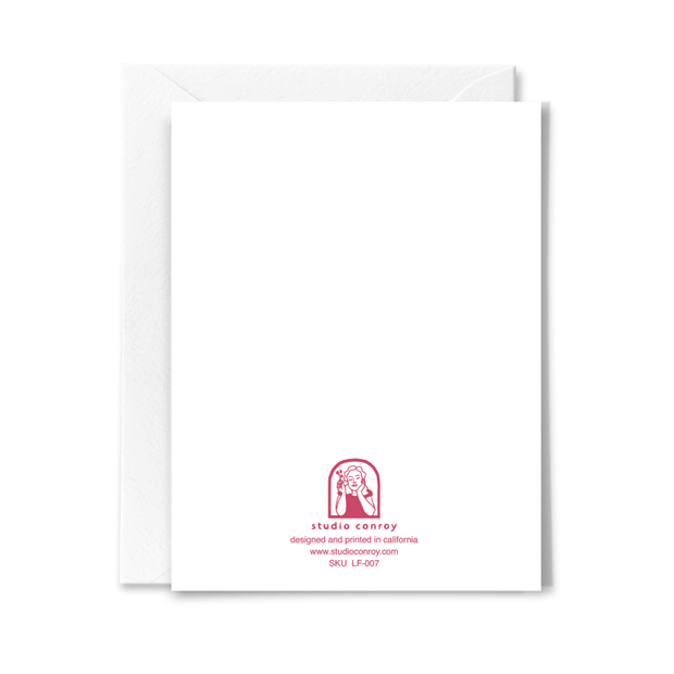 Pink Floral Frame Birthday Card