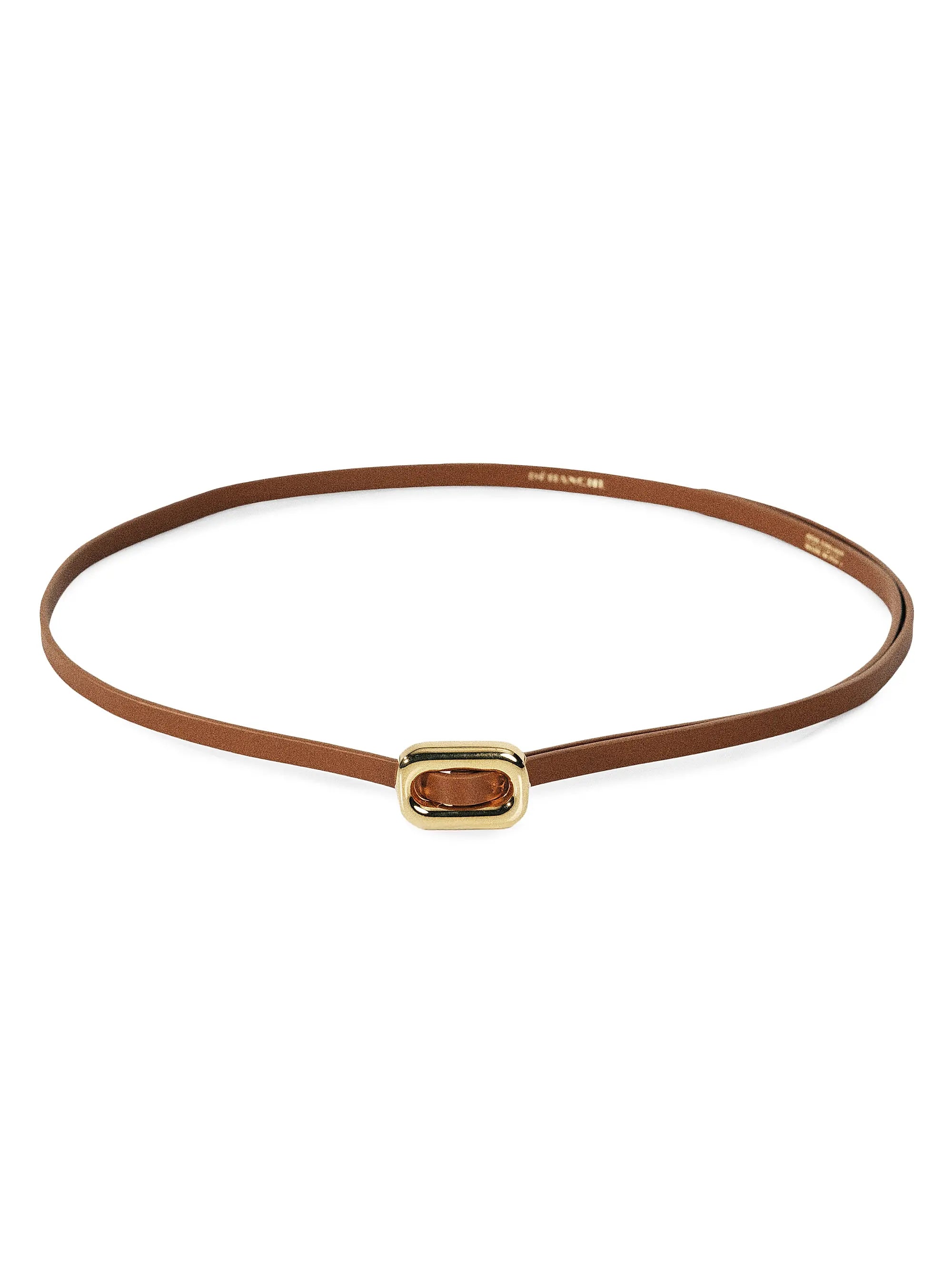 Venura Belt | Saddle & 24k Gold