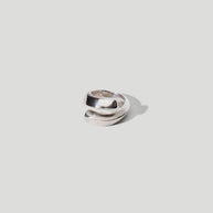 Maslo Jewelry Wrap Wring - Sterling Silver Statement Ring - Nordic Modern Rings - Cocktail Ring 