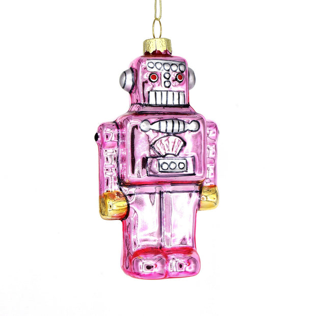 Pink Robot Christmas Ornament 