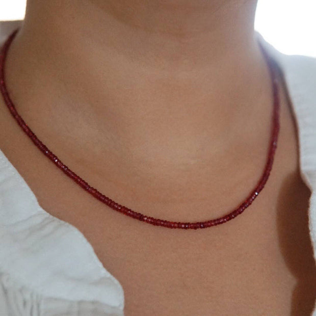 Sapphire Beaded Necklace