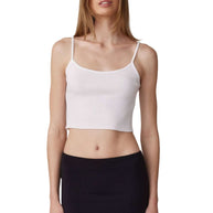 Clyque - Lauren tank white - spaghetti strap tank top - crop tank top 