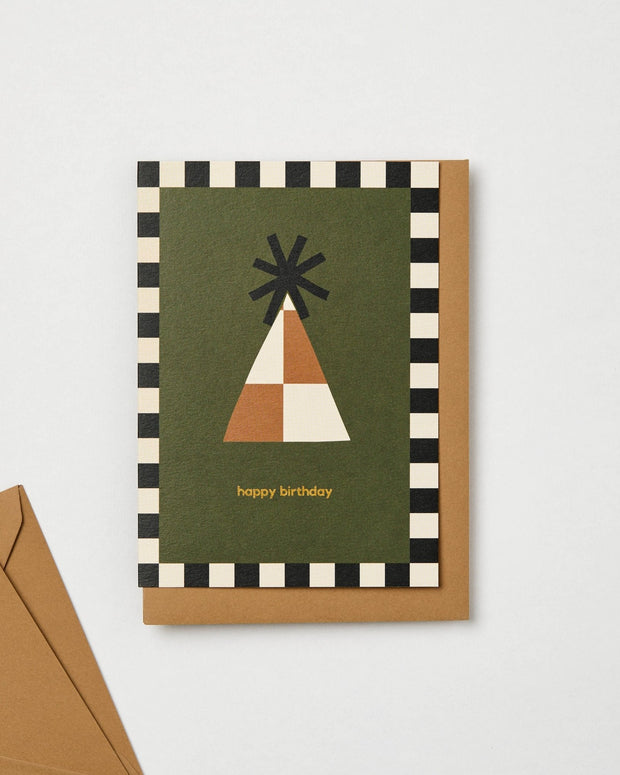 Happy Birthday 'Party Hat' Card - Room Eight - Kinshipped