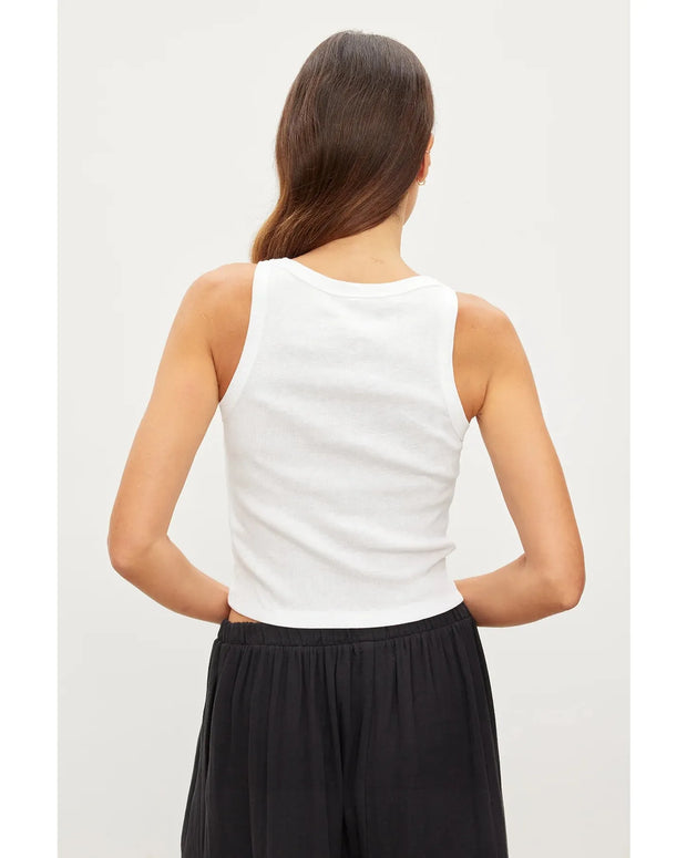 Harla Ribbed Crop Tank - Room Eight - Velvet by Graham & Spencer