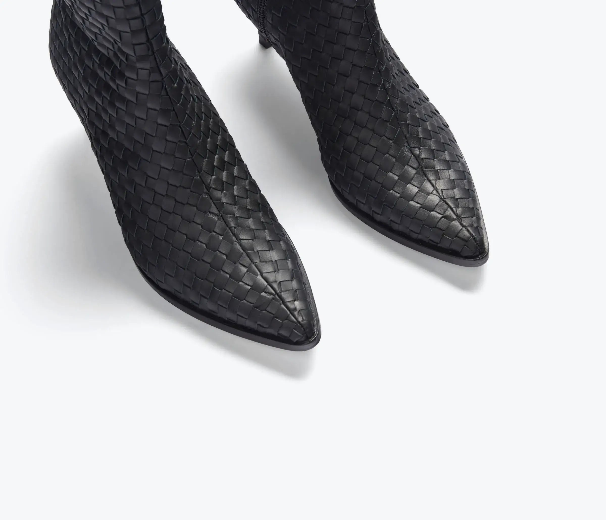 Heidi Woven Ankle Boot Freda Salvador Ankle Boots Black