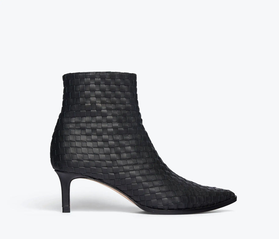 Heidi Woven Ankle Boot Freda Salvador Ankle Boots Black