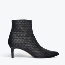 Heidi Woven Ankle Boot Freda Salvador Ankle Boots Black