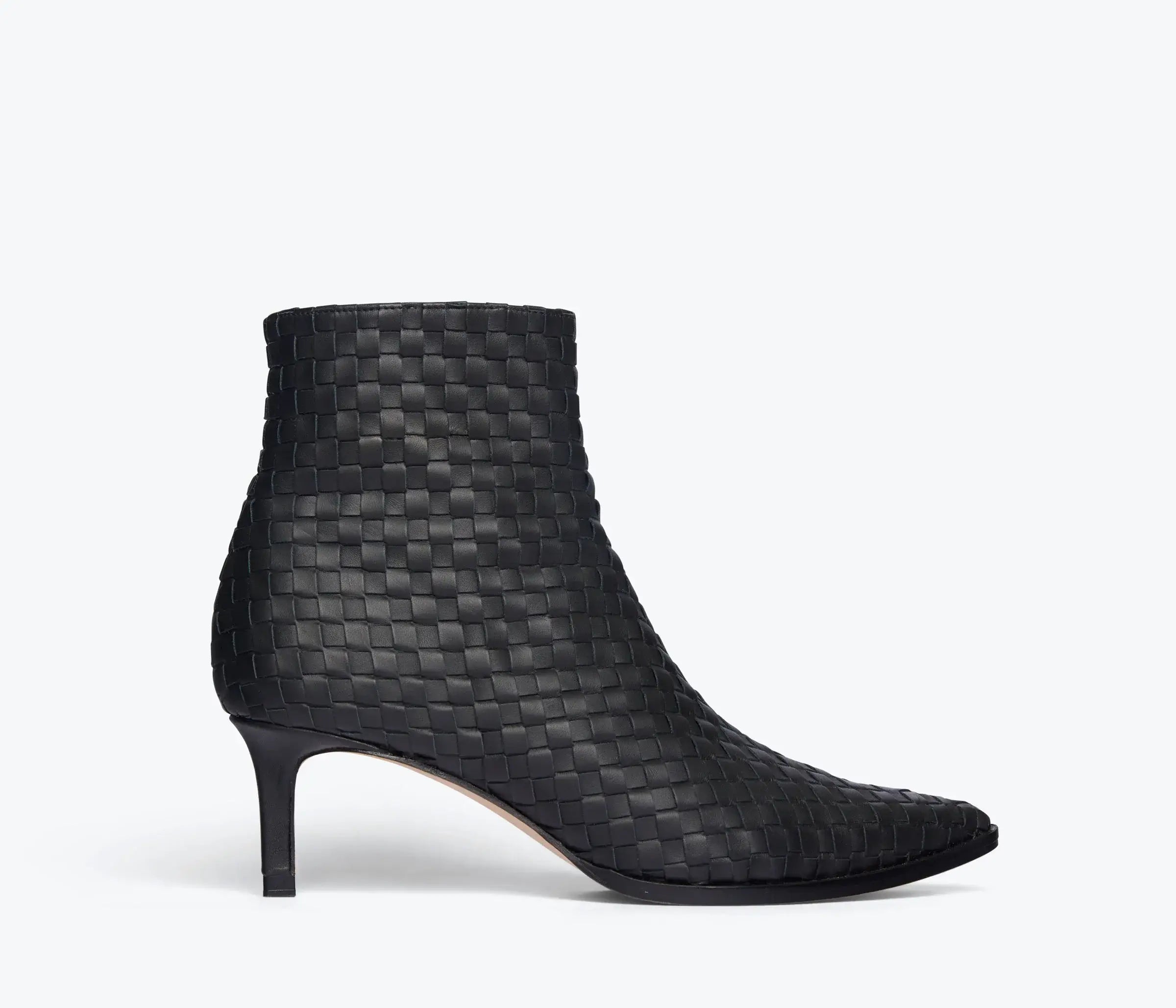 Heidi Woven Ankle Boot Freda Salvador Ankle Boots Black