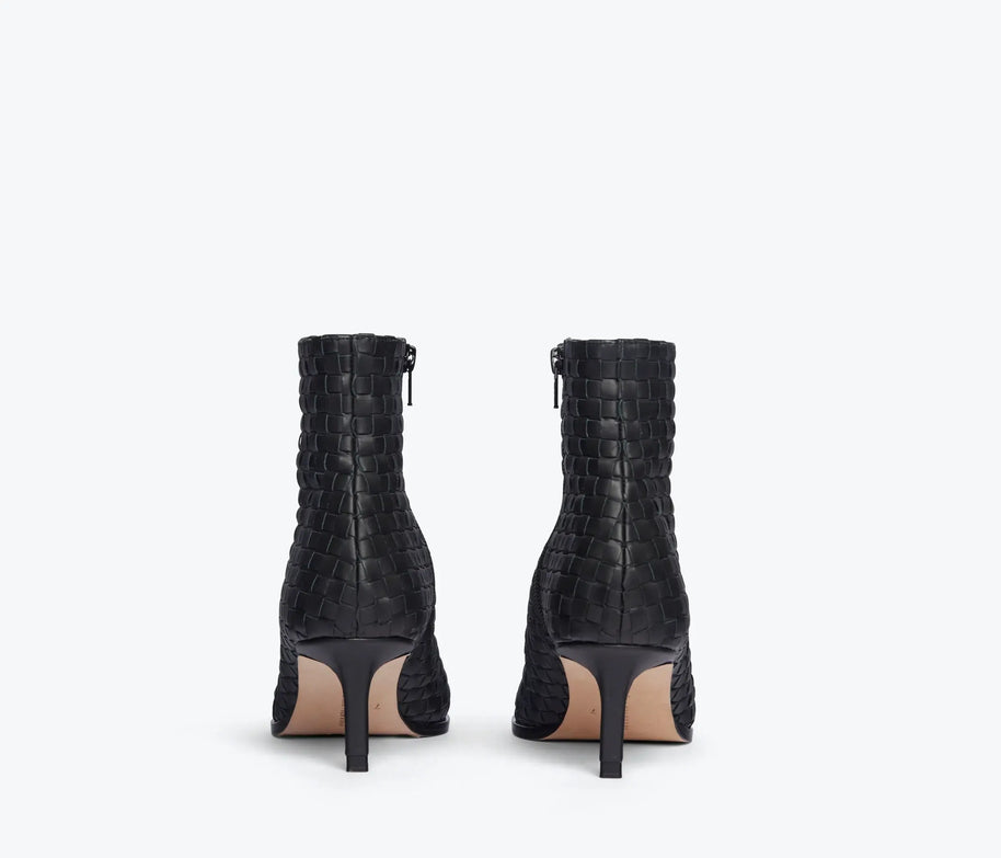 Heidi Woven Ankle Boot Freda Salvador Ankle Boots Black