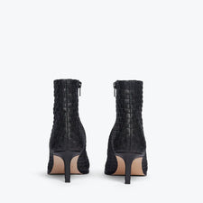 Heidi Woven Ankle Boot Freda Salvador Ankle Boots Black