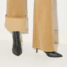 Heidi Woven Ankle Boot Freda Salvador Ankle Boots Black