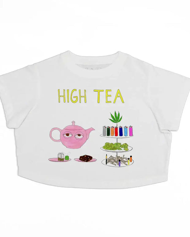 Unfortunate Portrait Boyfriend Crop Tee High Tea 