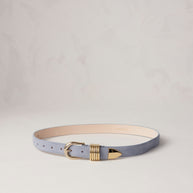Hollyhock Suede Gold | Powder Blue