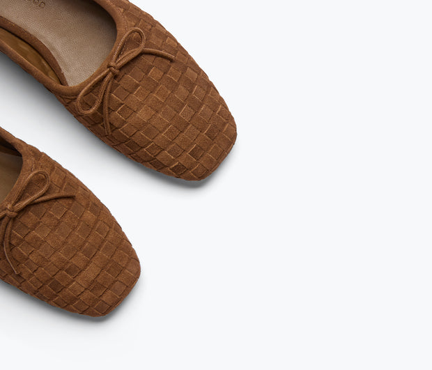 Jada Suede Ballet Flat | Toffee
