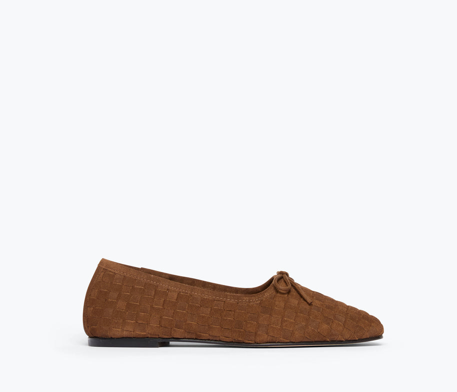 Jada Suede Ballet Flat | Toffee