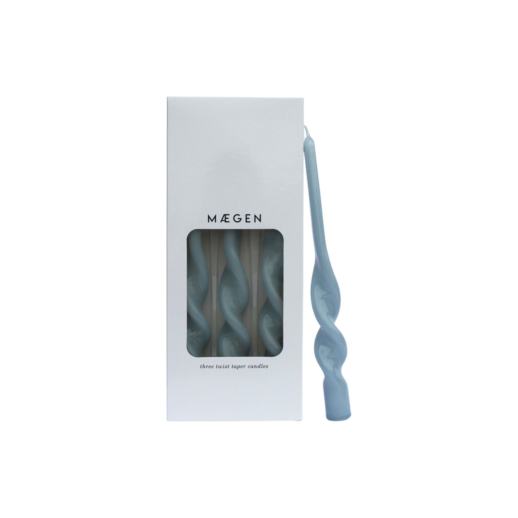 MÆGEN Twist Taper Candles - Cornflower blue - Room Eight - MÆGEN